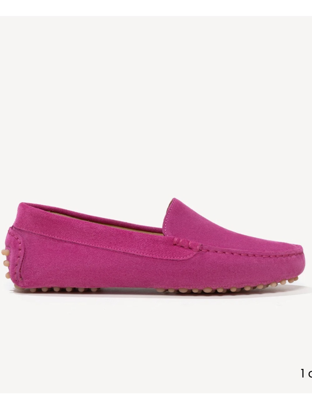 Pink Suede Driving Loafers - Women